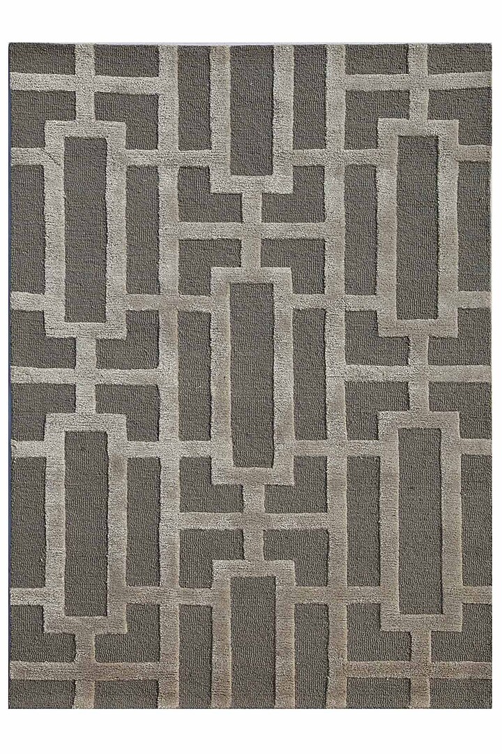 Medium Grey Woolen Rug by Jaipur Rugs at Pernia's Pop Up Shop