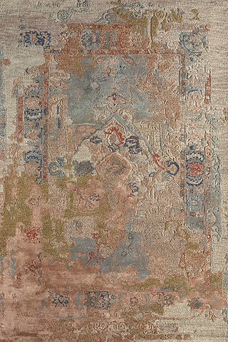Apricot & Dark Ivory Wool Rug by Jaipur Rugs
