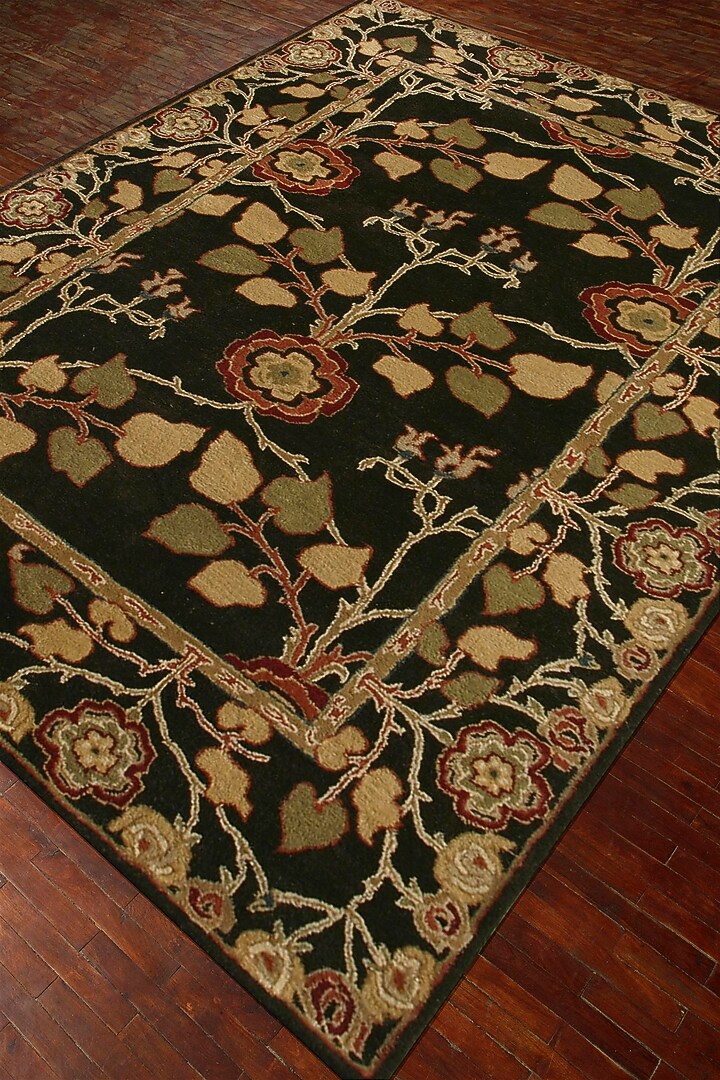 Deep Charcoal Wool Rug by Jaipur Rugs at Pernia's Pop Up Shop