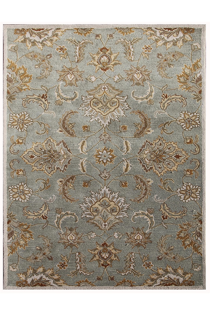 Ice Blue & Antique White Wool Rug by Jaipur Rugs at Pernia's Pop Up Shop