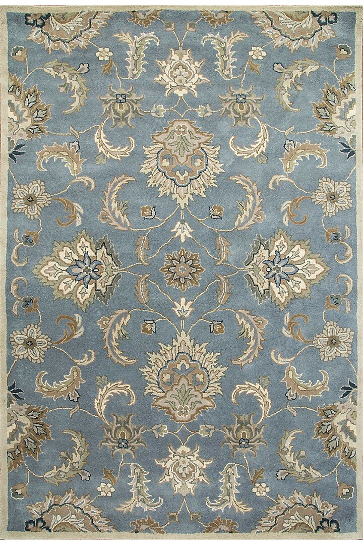 Skyline Blue & Classic Grey Wool Rug by Jaipur Rugs at Pernia's Pop Up Shop