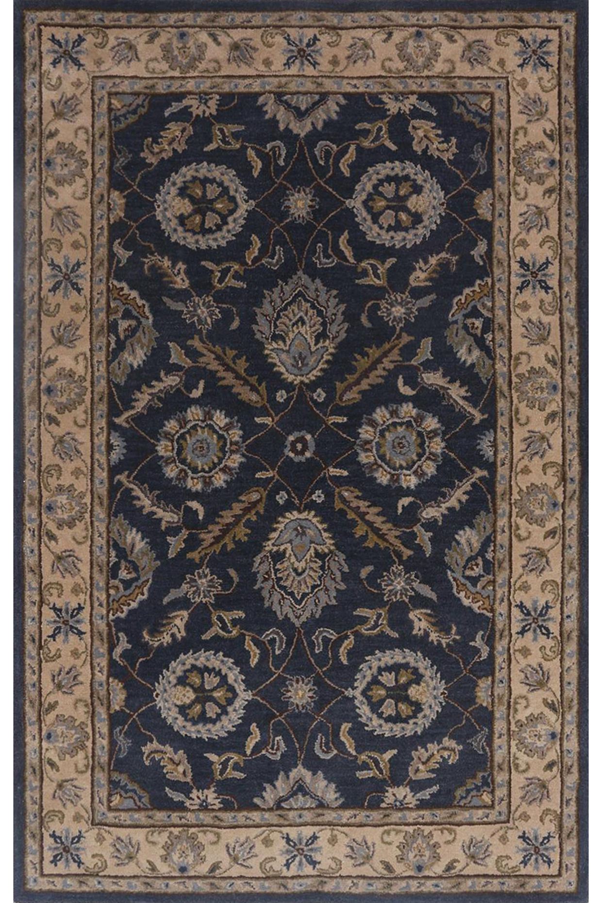 Indigo Wool Rug by Jaipur Rugs at Pernia's Pop Up Shop