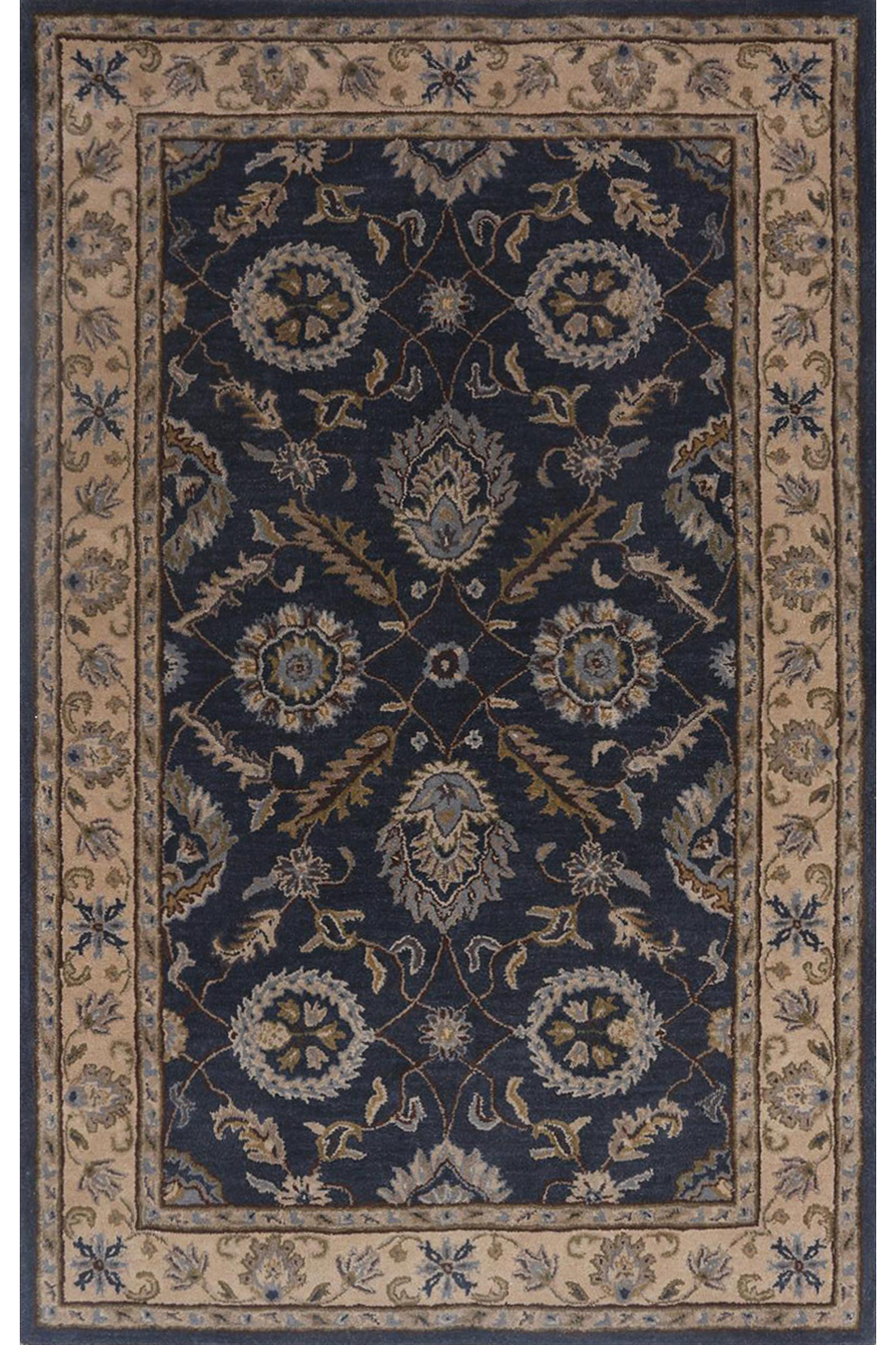 Indigo Wool Rug by Jaipur Rugs