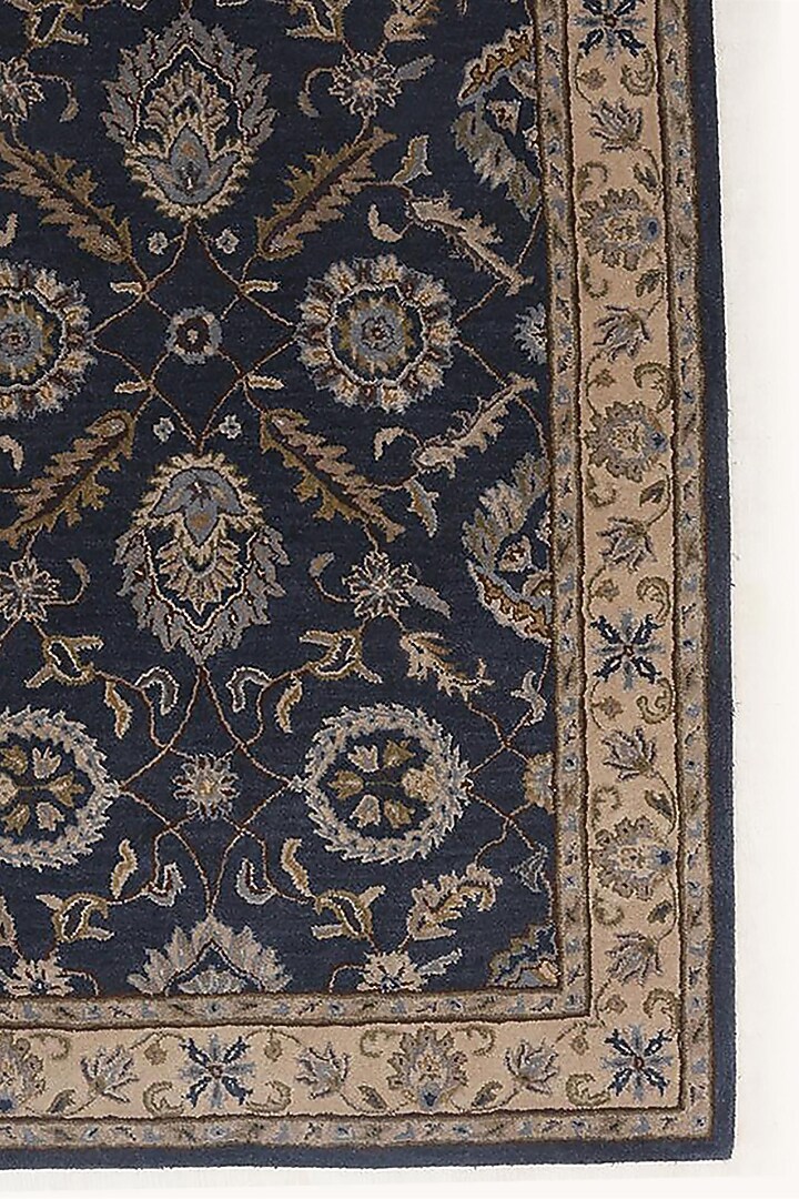 Indigo Wool Rug by Jaipur Rugs at Pernia's Pop Up Shop