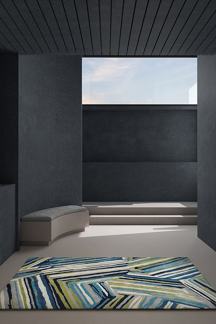 Multi-Colored Wool Yarn Hand Tufted Rug by Jaipur Rugs at Pernia's Pop Up Shop