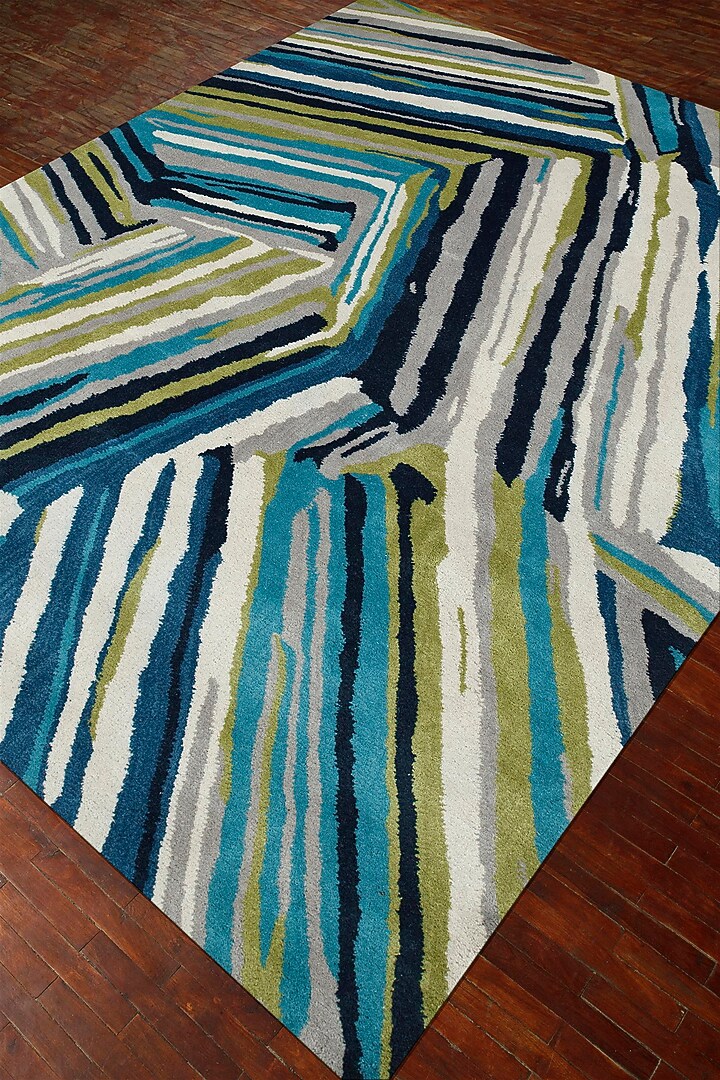 Multi-Colored Wool Yarn Hand Tufted Rug by Jaipur Rugs at Pernia's Pop Up Shop