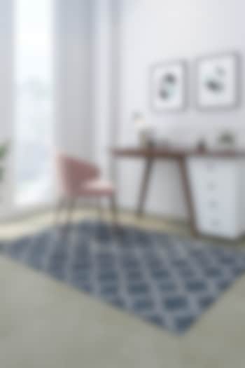 Aegean Blue Wool Yarn Hand Tufted Rug by Jaipur Rugs at Pernia's Pop Up Shop