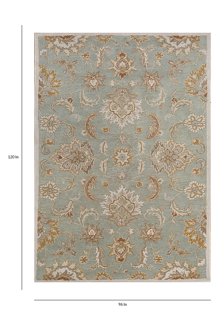 Ice Blue Wool Yarn Hand Tufted Rug by Jaipur Rugs at Pernia's Pop Up Shop