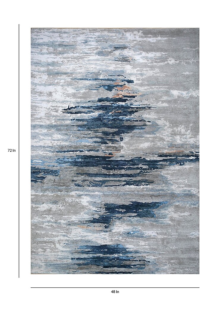 Blue Cotton Yarn Hand Tufted Rug by Jaipur Rugs at Pernia's Pop Up Shop