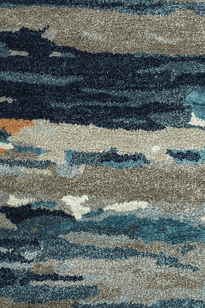 Blue Cotton Yarn Hand Tufted Rug by Jaipur Rugs at Pernia's Pop Up Shop