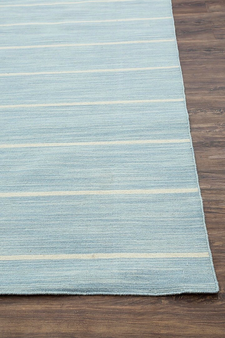 Blue Porcelain Rug Porcelain Blue Wool Yarn Stripe Rug Design by Jaipur Rugs at Pernia's ...