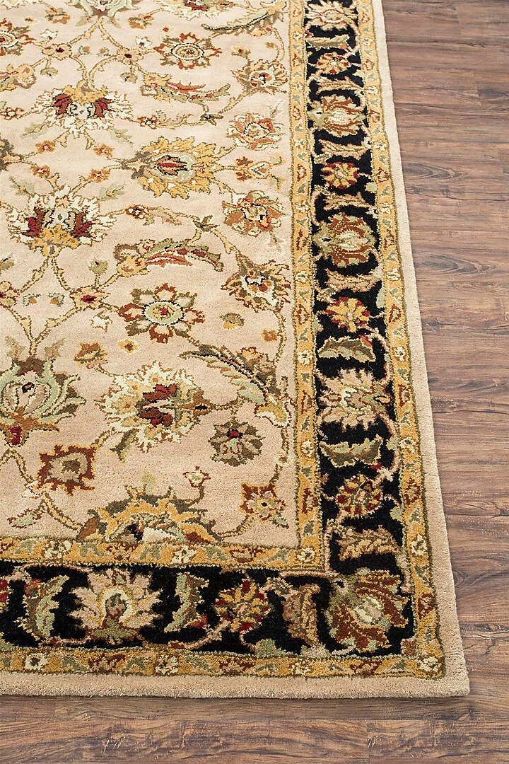 Beige Wool Yarn Hand Tufted Rug by Jaipur Rugs at Pernia's Pop Up Shop