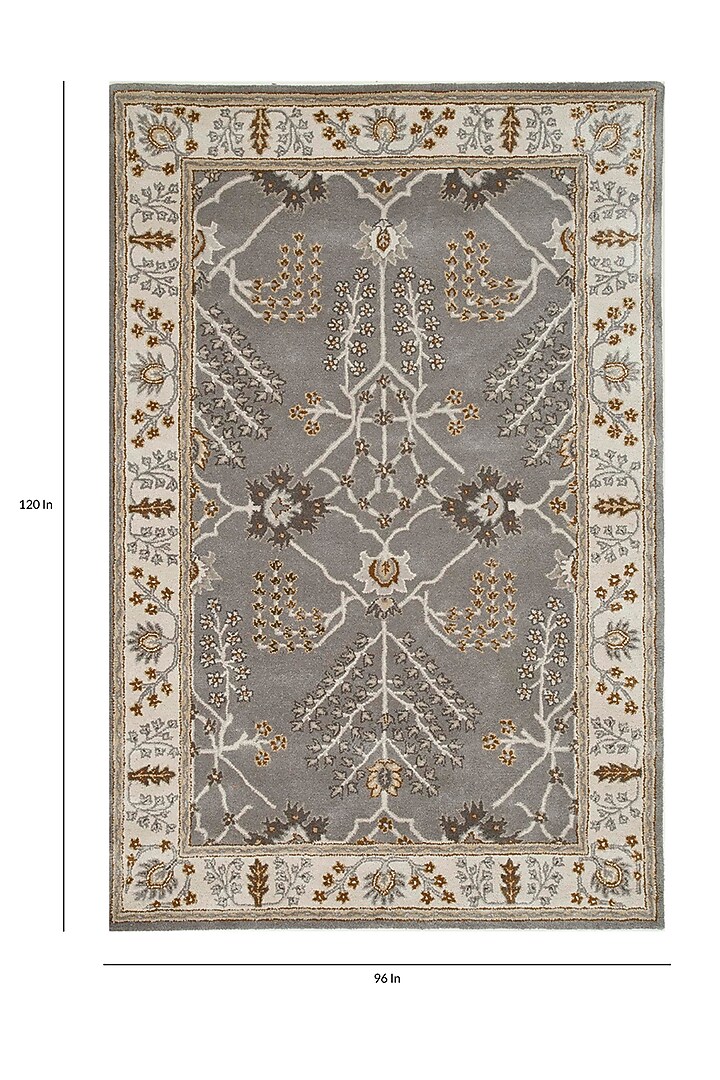 Grey Wool Hand Tufted Rug by Jaipur Rugs at Pernia's Pop Up Shop