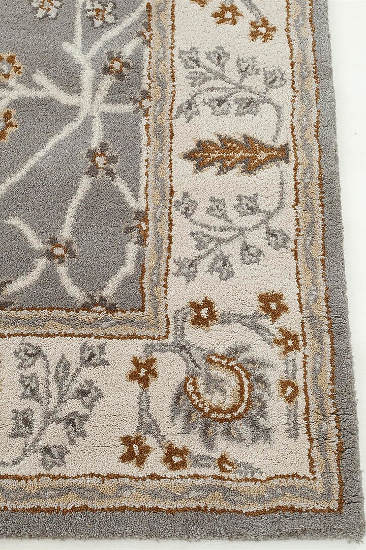 Grey Wool Hand Tufted Rug by Jaipur Rugs at Pernia's Pop Up Shop