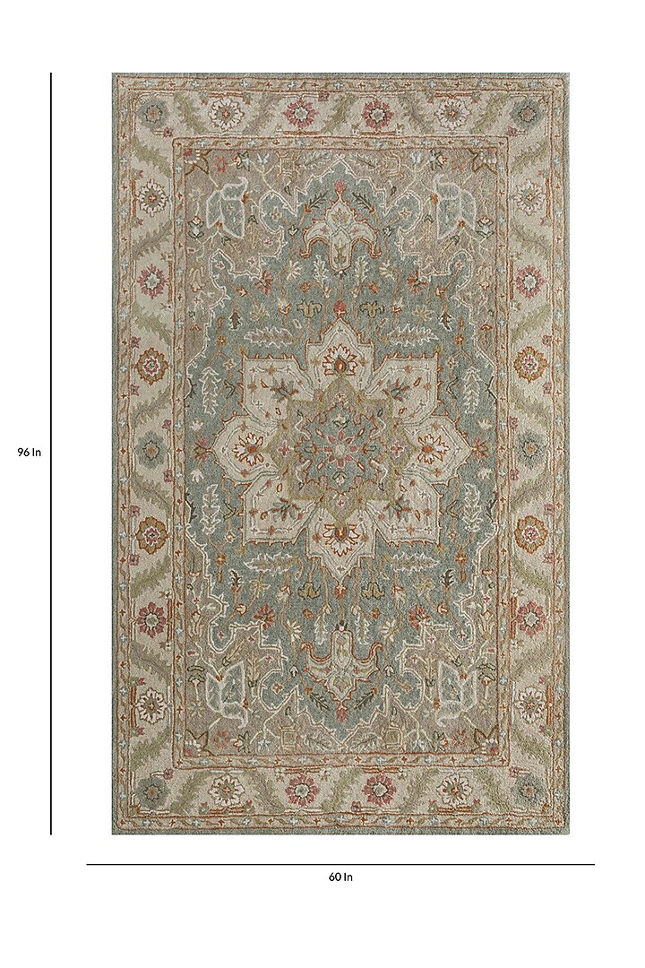 Blue Surf Wool Hand Tufted Rug by Jaipur Rugs at Pernia's Pop Up Shop