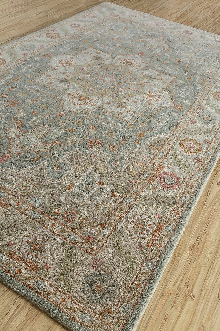 Blue Surf Wool Hand Tufted Rug by Jaipur Rugs at Pernia's Pop Up Shop