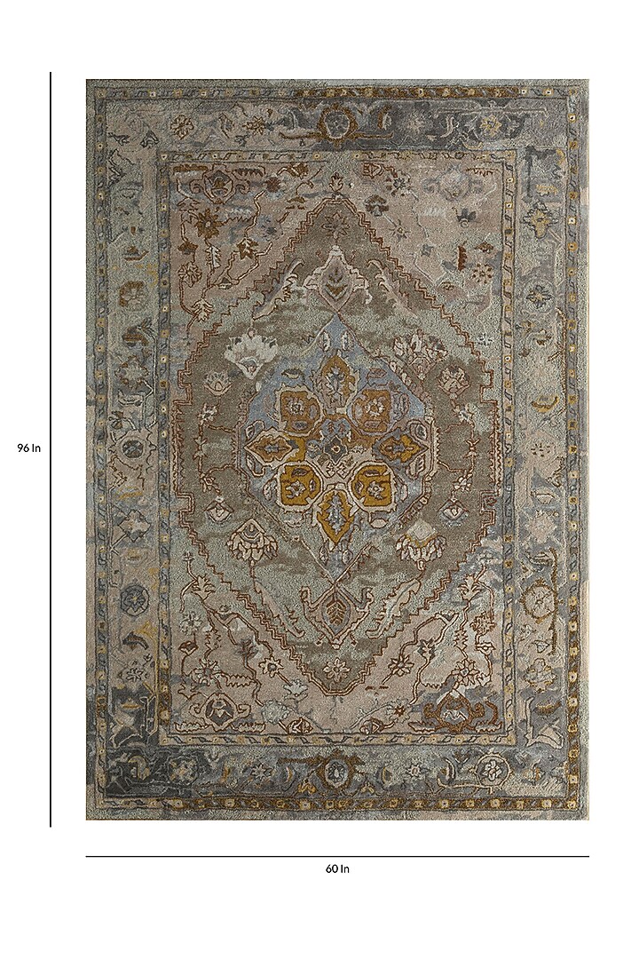 Dark Taupe Viscose Yarn Hand Tufted Rug by Jaipur Rugs at Pernia's Pop Up Shop