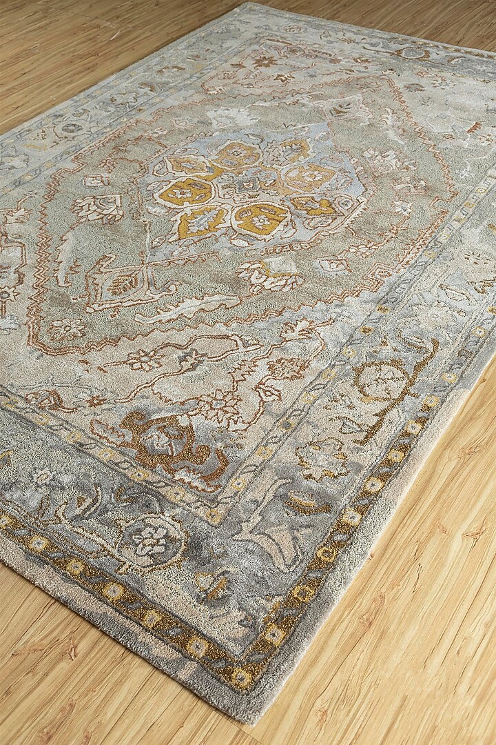 Dark Taupe Viscose Yarn Hand Tufted Rug by Jaipur Rugs at Pernia's Pop Up Shop