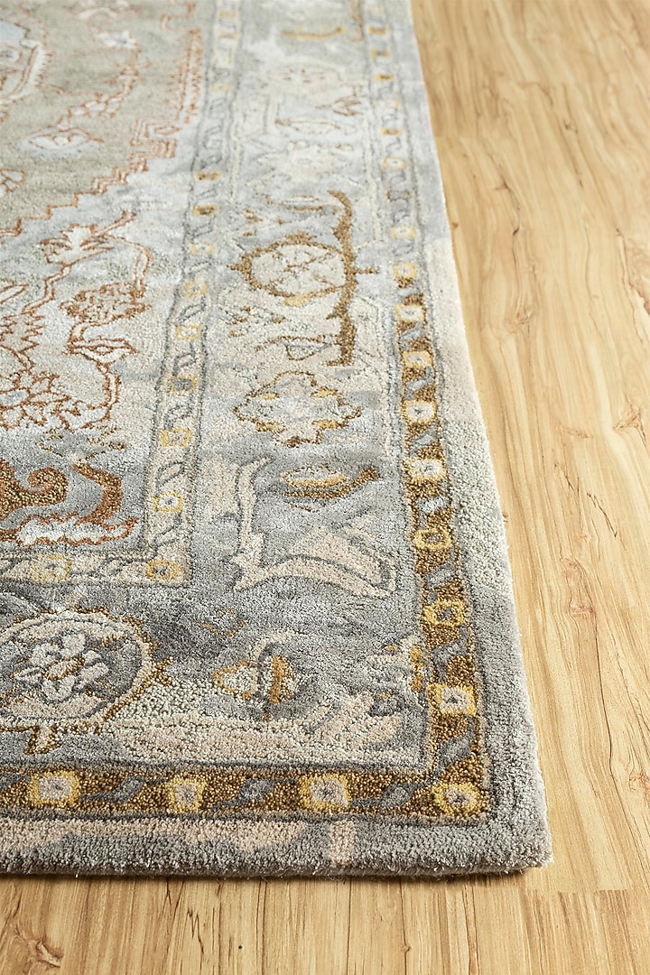 Dark Taupe Viscose Yarn Hand Tufted Rug by Jaipur Rugs at Pernia's Pop Up Shop