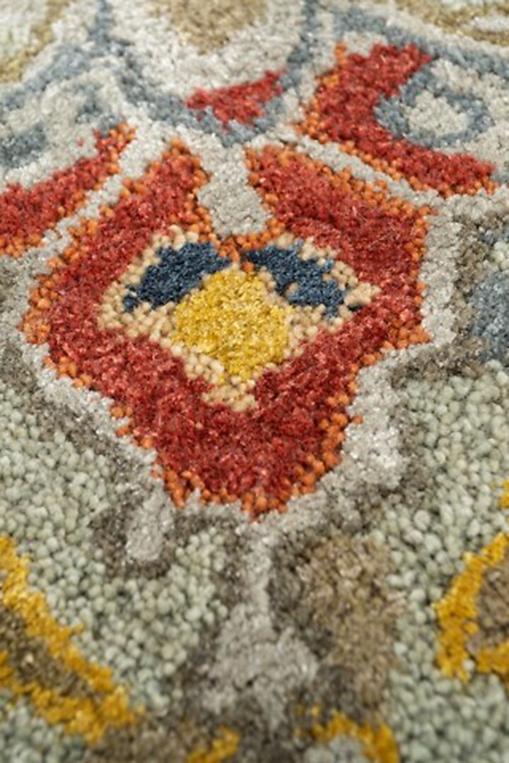 Grey Viscose Yarn & Wool Yarn Rug by Jaipur Rugs at Pernia's Pop Up Shop
