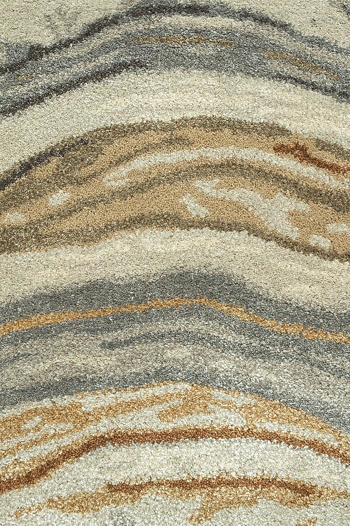 Beige & Brown Wool Yarn & Cotton Yarn Rug by Jaipur Rugs at Pernia's Pop Up Shop