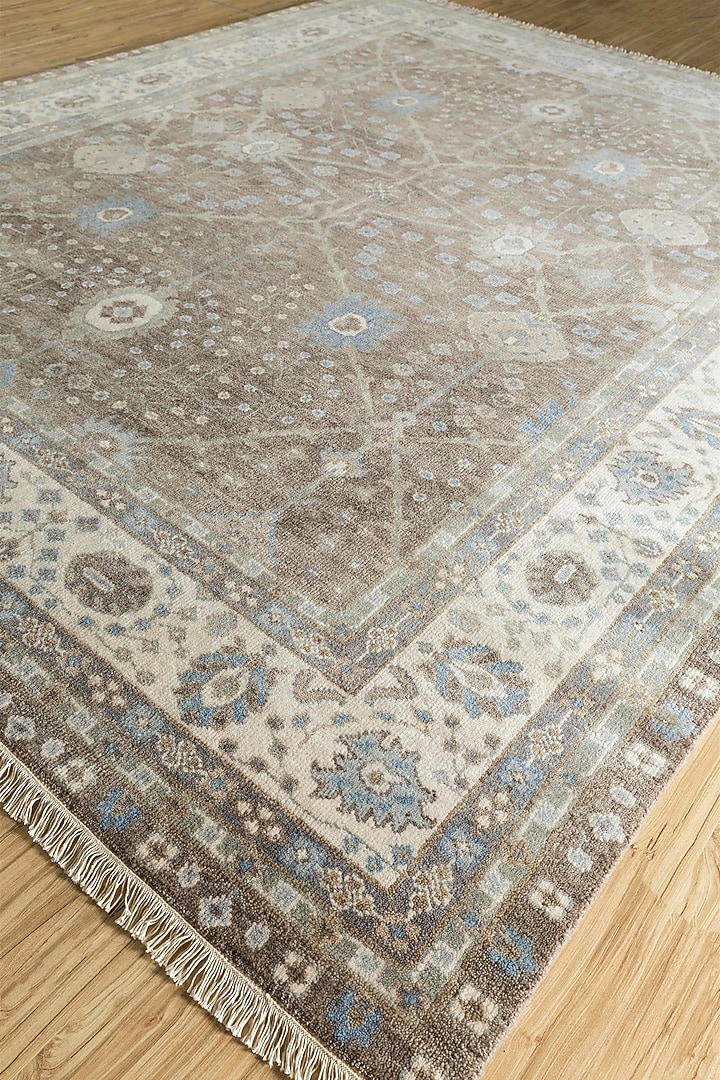 Dark Grey Wool Yarn Rug by Jaipur Rugs at Pernia's Pop Up Shop