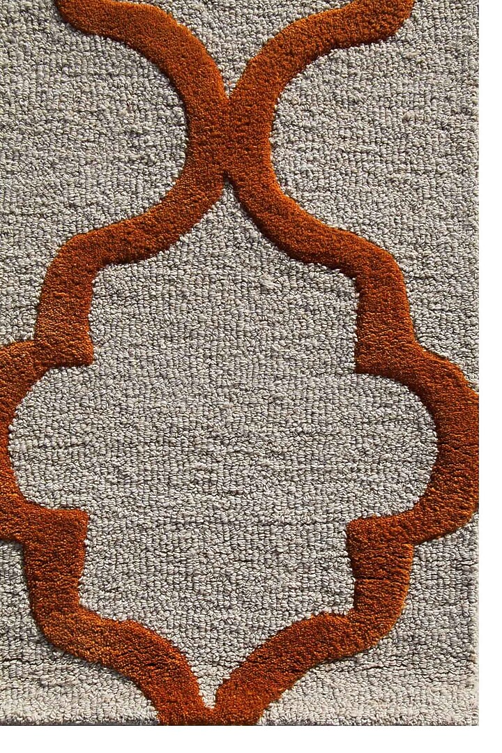 White & Sun Orange Hand-Tufted Area Rug by Jaipur Rugs at Pernia's Pop Up Shop