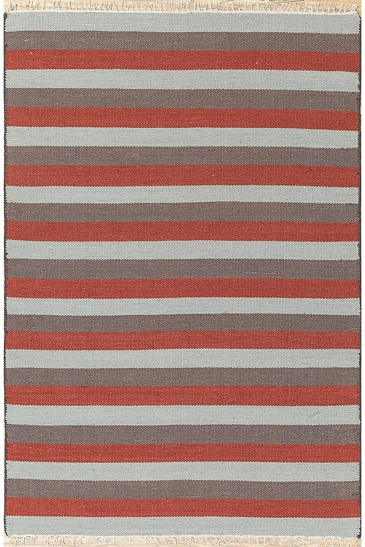 Spa Blue & Dark Grey Flat Woven Area Rug by Jaipur Rugs at Pernia's Pop Up Shop