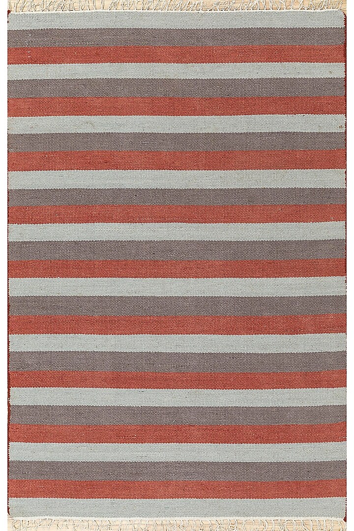 Sky Blue & Dark Grey Flat Woven Area Rug by Jaipur Rugs at Pernia's Pop Up Shop