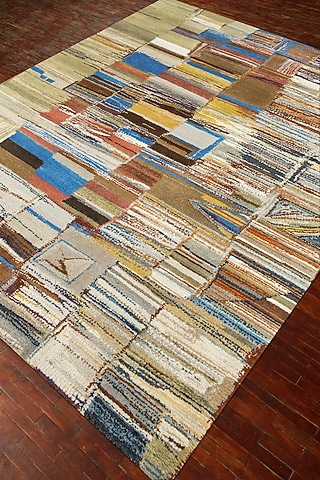 Multi-Colored Striped Hand-Tufted Area Rug by Jaipur Rugs