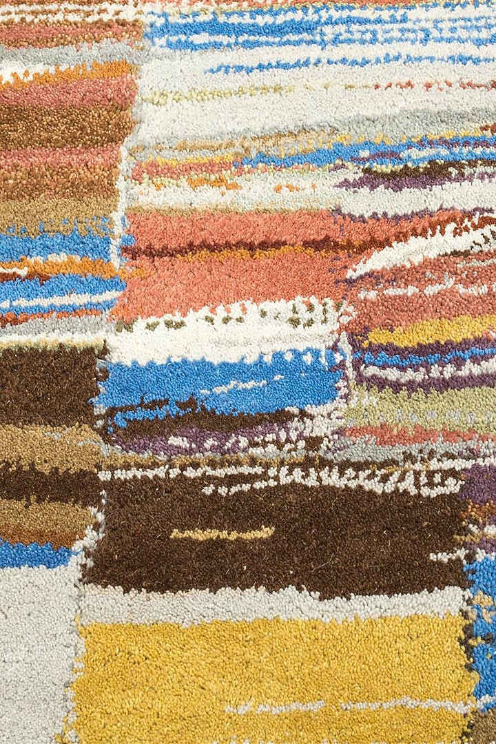Multi-Colored Striped Hand-Tufted Area Rug by Jaipur Rugs at Pernia's Pop Up Shop