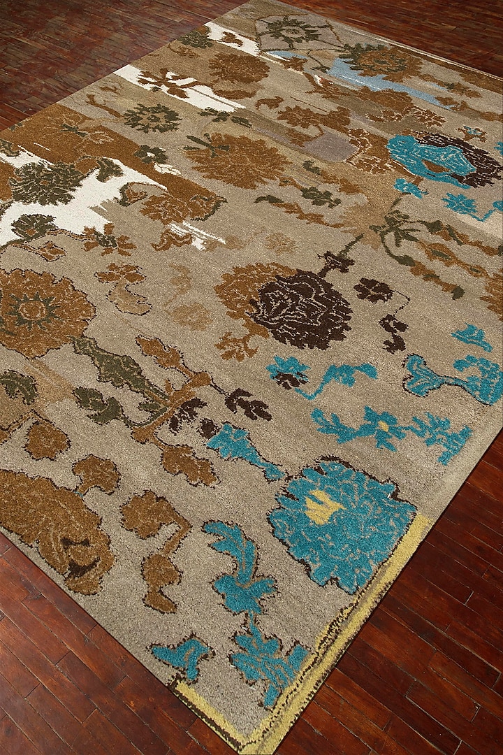 Multi-Colored Floral Hand-Tufted Area Rug by Jaipur Rugs