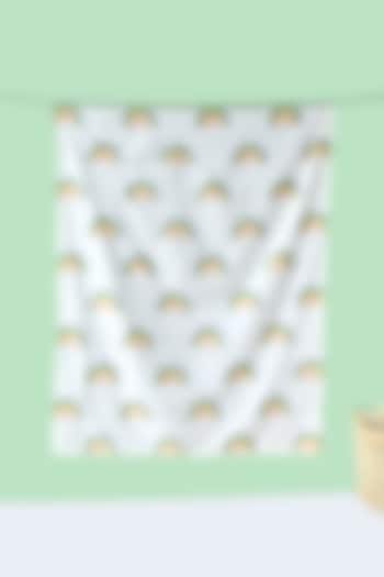 White Cotton & Muslin Hand Printed Baby Bedding Cot Set by Jaipur Gate at Pernia's Pop Up Shop