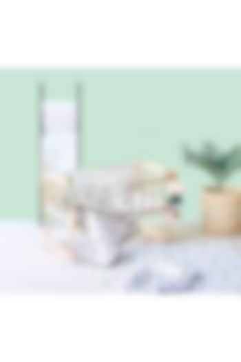 White Cotton & Muslin Hand Printed Baby Bedding Set by Jaipur Gate at Pernia's Pop Up Shop