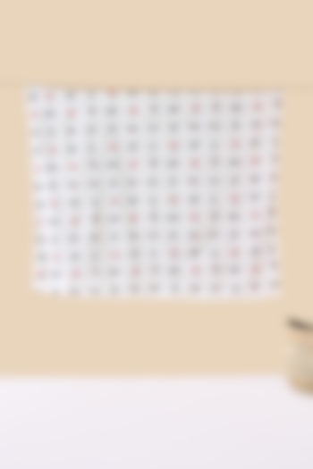 White Cotton & Muslin Hand Printed Baby Bedding Set by Jaipur Gate at Pernia's Pop Up Shop