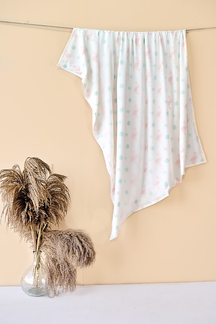 White Cotton & Muslin Hand Printed Baby Bedding Set by Jaipur Gate at Pernia's Pop Up Shop