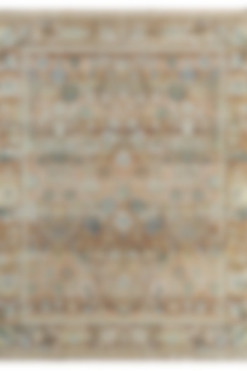 Apricot & Burnt Red Hand-Knotted Area Rug by Jaipur Rugs at Pernia's Pop Up Shop