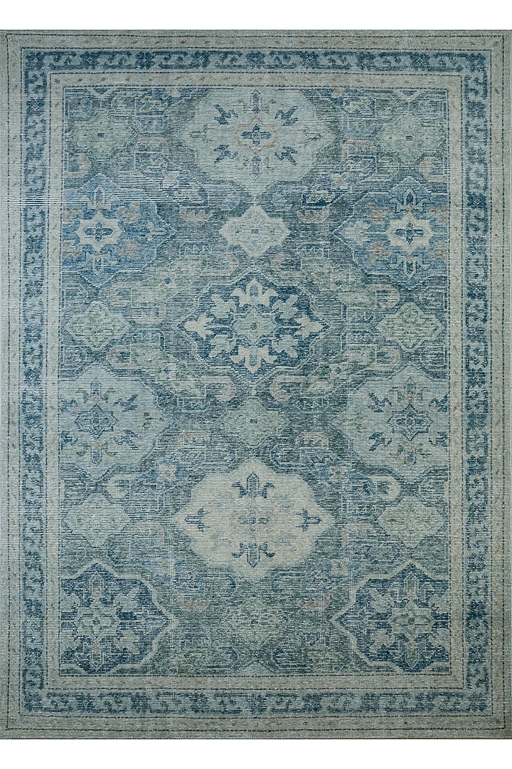 Indigo & Milky Blue Hand-Knotted Area Rug by Jaipur Rugs at Pernia's Pop Up Shop