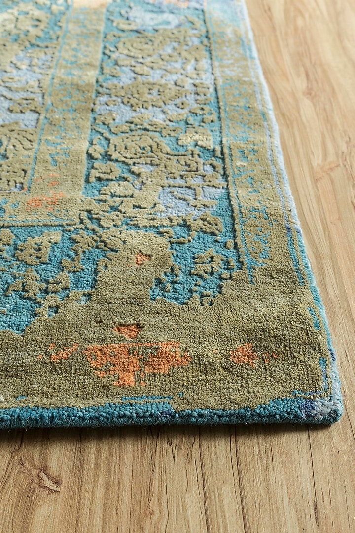 Capri & Fresh Turquoise Hand-Knotted Area Rug by Jaipur Rugs at Pernia's Pop Up Shop