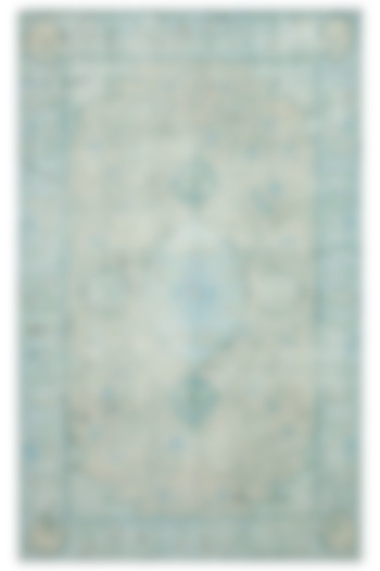 Sea Blue & Sea Mist Green Hand-Knotted Area Rug by Jaipur Rugs at Pernia's Pop Up Shop
