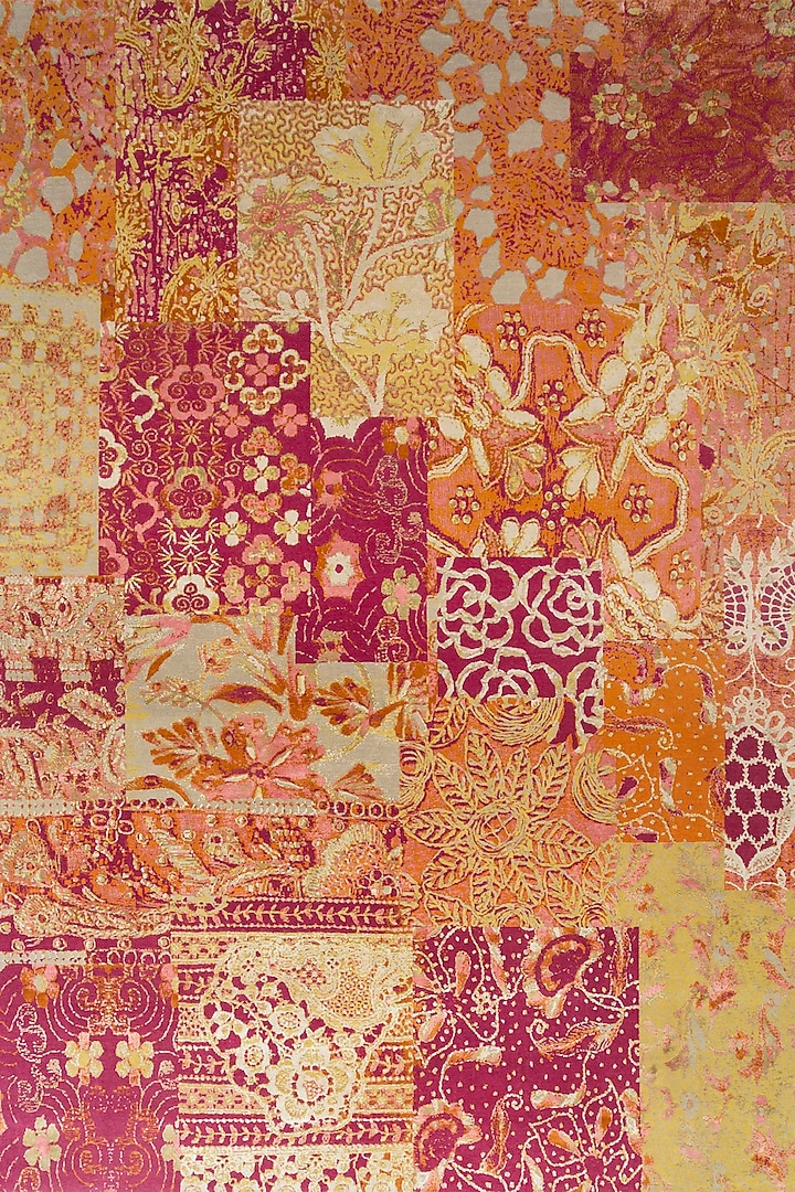 Fuchsia Rose & Medium Grey Hand-Knotted Area Rug by Jaipur Rugs at Pernia's Pop Up Shop