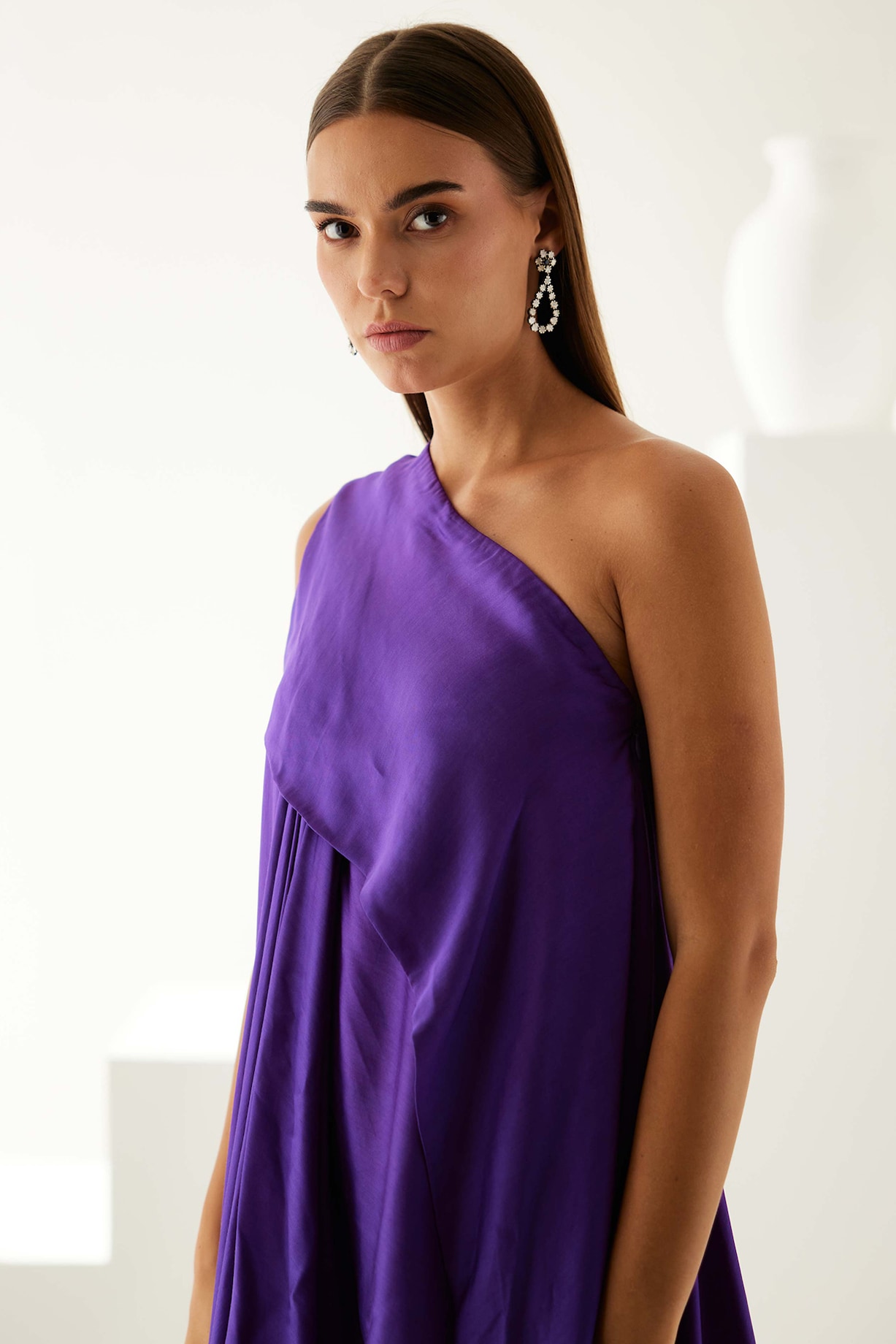 HYKE 21SS 2WAY STRETCH 済まし ASYMMETRIC DRESS