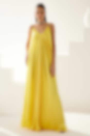 Yellow Modal Maxi Dress by Wear JaJa at Pernia's Pop Up Shop