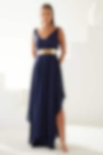 Navy Blue Modal Maxi Dress by Wear JaJa at Pernia's Pop Up Shop