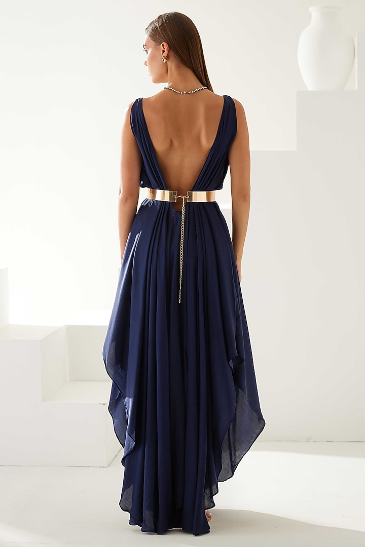 Navy Blue Modal Maxi Summer Dress by Wear JaJa at Pernia's Pop Up Shop