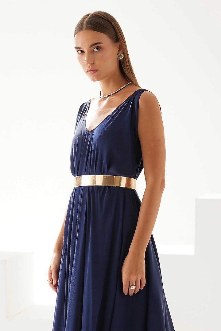 Navy Blue Modal Maxi Summer Dress by Wear JaJa at Pernia's Pop Up Shop