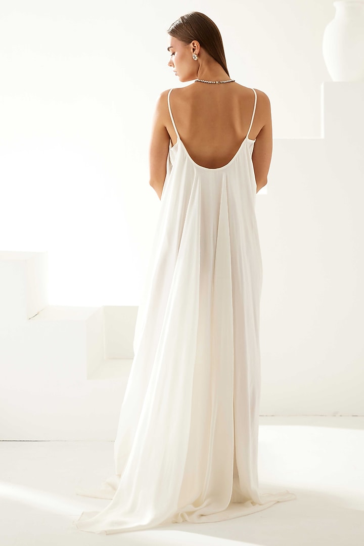 Off-White Modal Strappy Maxi Summer Dress by Wear JaJa at Pernia's Pop Up Shop