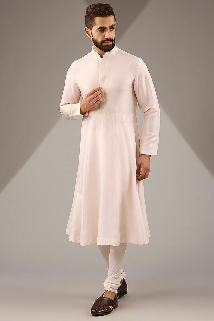 Gold Raw Silk Groom Sherwani Set by Jayesh and Kaajal Shah Men at Pernia's Pop Up Shop