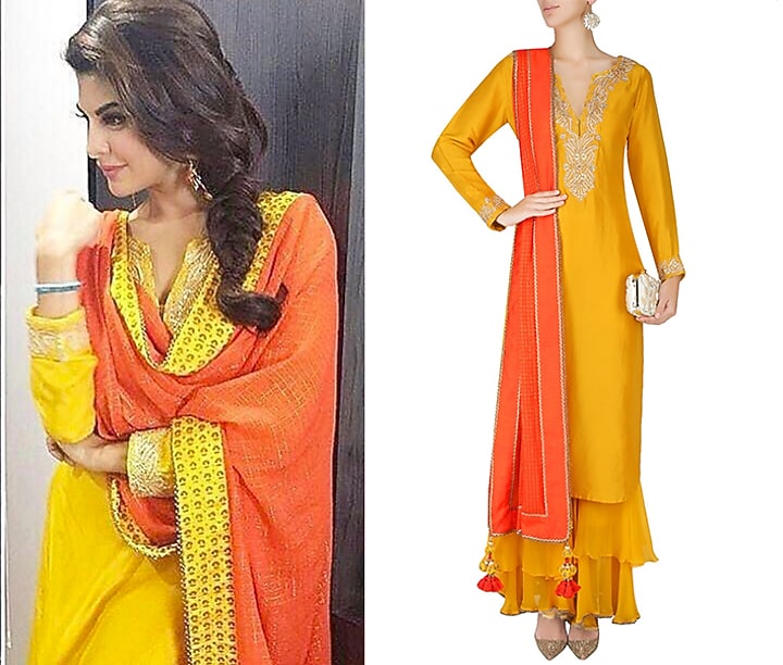 Pink book end embroidered saree with red fully embellished blouse available only at Pernia's Pop Up Shop.