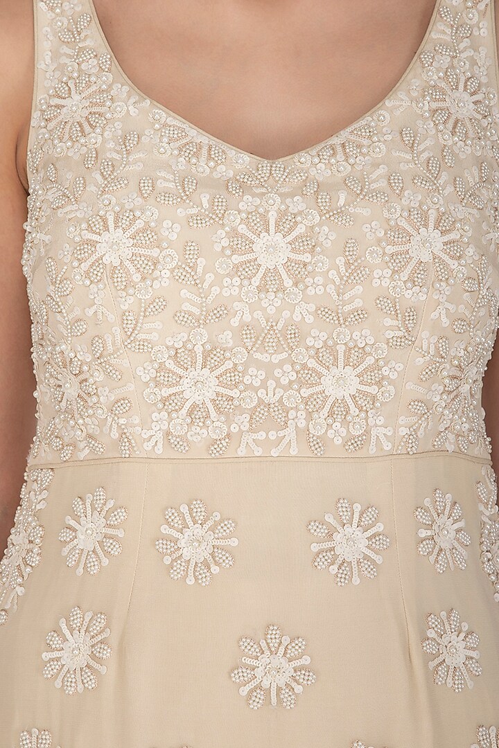 Ivory Embroidered Wedding Sharara Set by J by Jannat at Pernia's Pop Up Shop